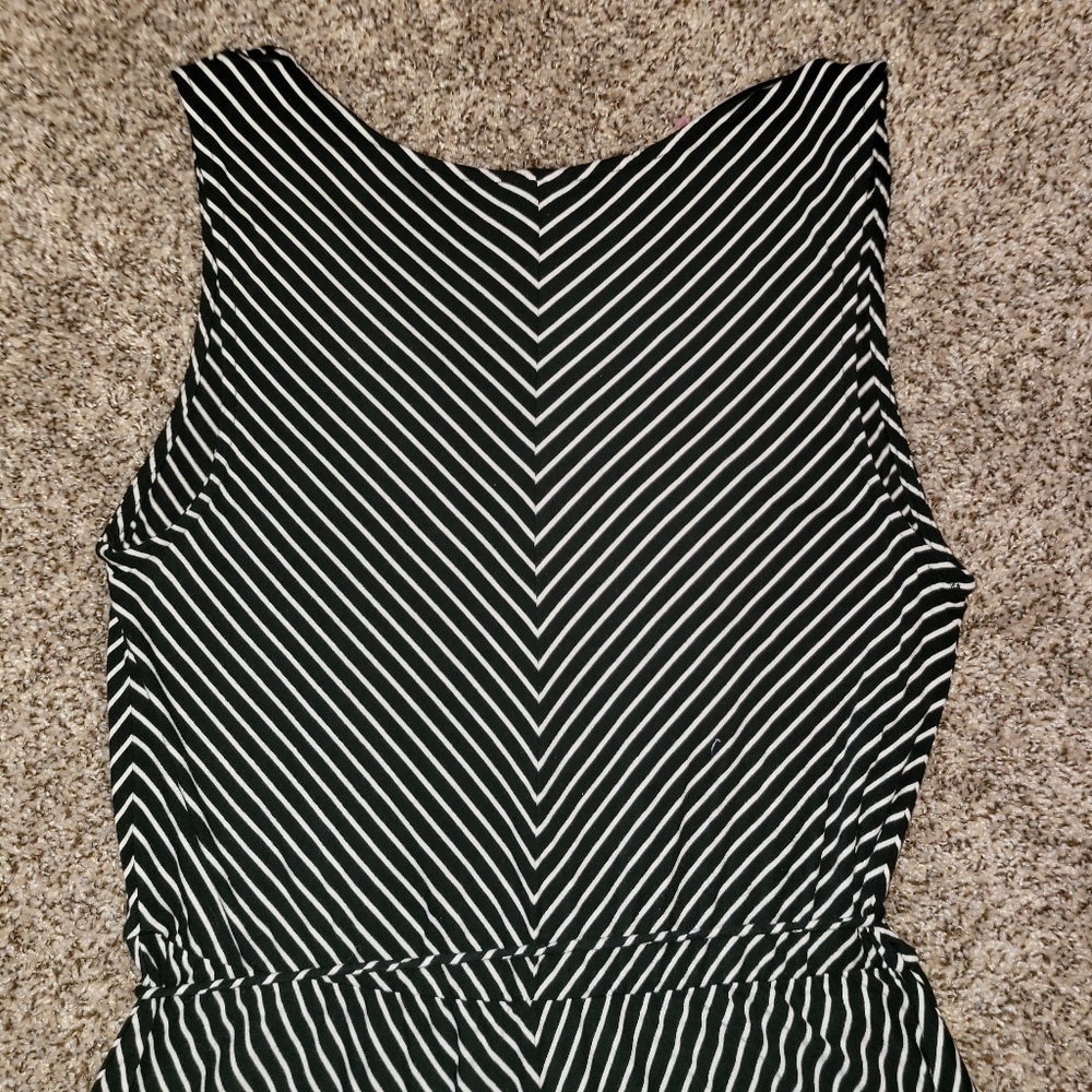 Merona V Neck Black & White Sundress - Picture 6 of 8